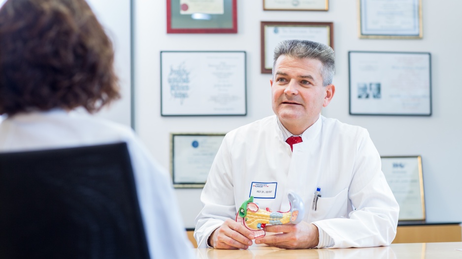 Professor Seufert im Beratungsgespräch